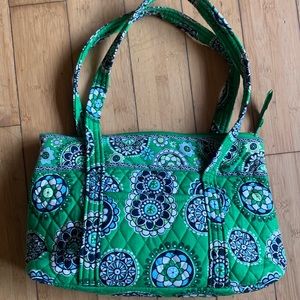 Cupcakes Green medium sized Vera Bradley shoulder bag.